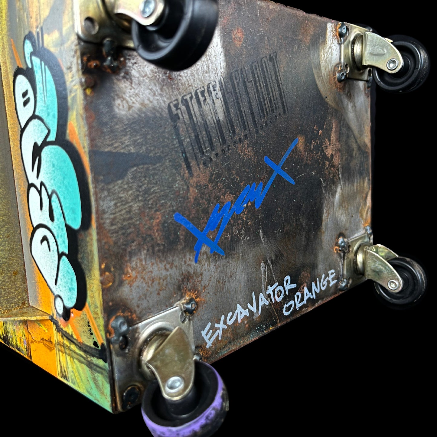 Excavator Orange Desktop Dumpster