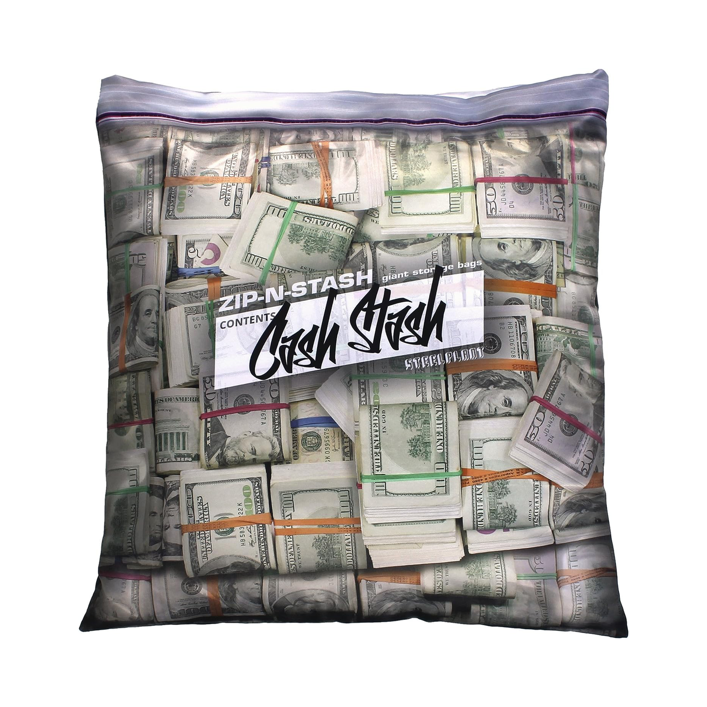 Cash Stash Giant Stash Money Bag Pillowcase