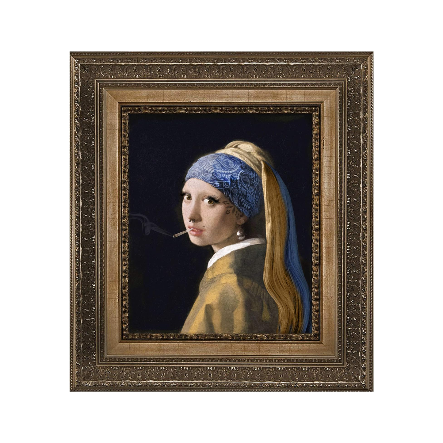 Stoned Cold Classic Weed Tapestries - Girl With a Pearl Earring