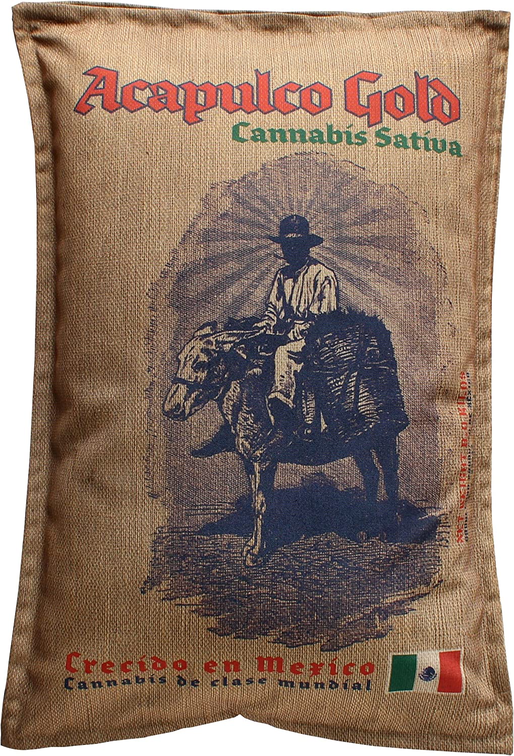 Acapulco Gold Burlap Bale Sack of Weed Pillowcase