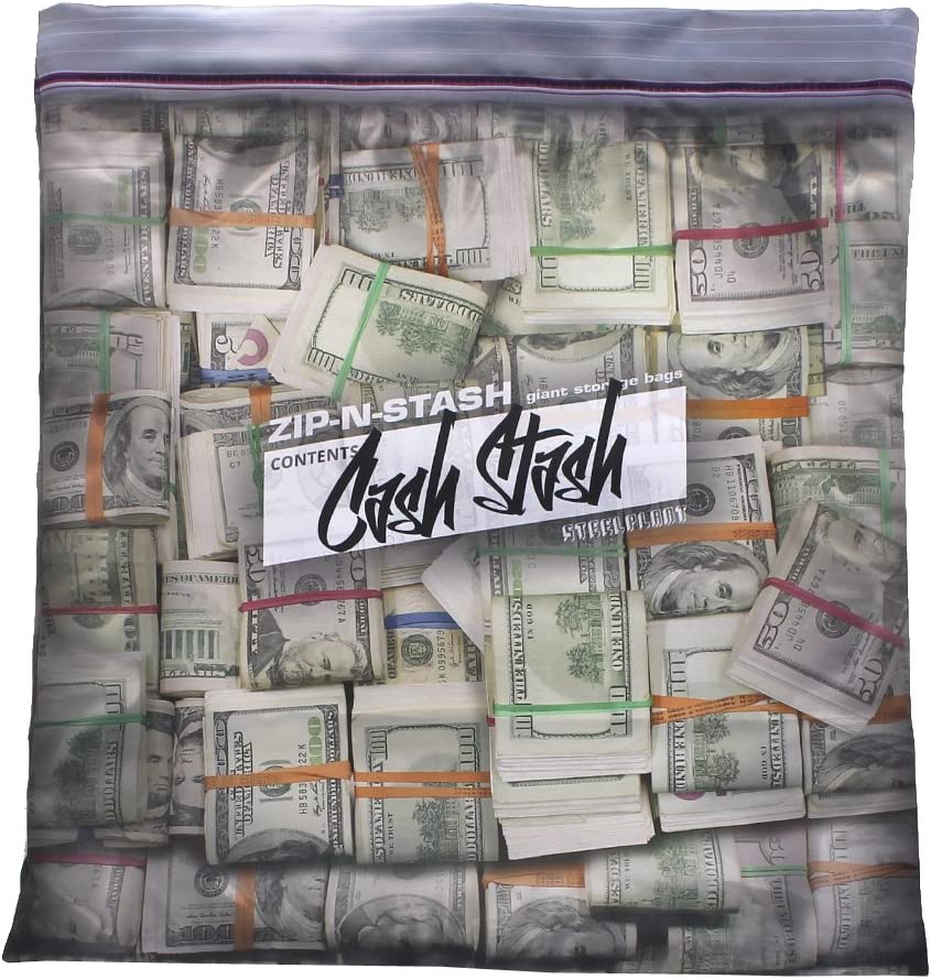 Cash Stash Giant Stash Money Bag Pillowcase