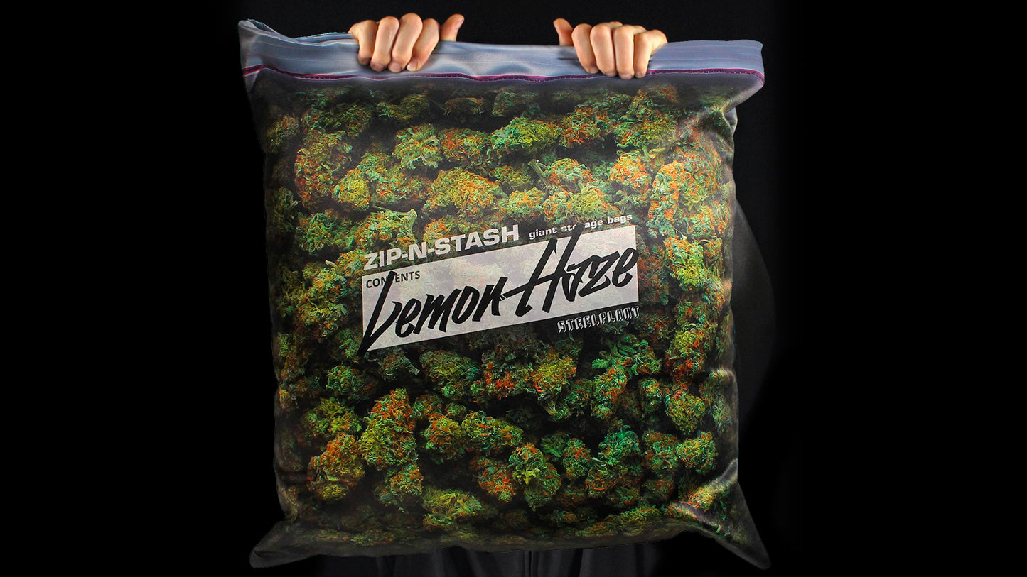 Lemon Haze Giant Stash Weed Pillowcase