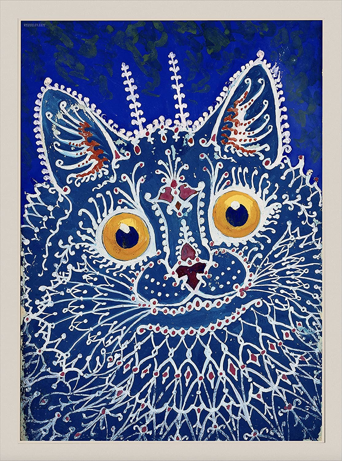 Stoned Cold Classic Weed Tapestries - Louis Wain